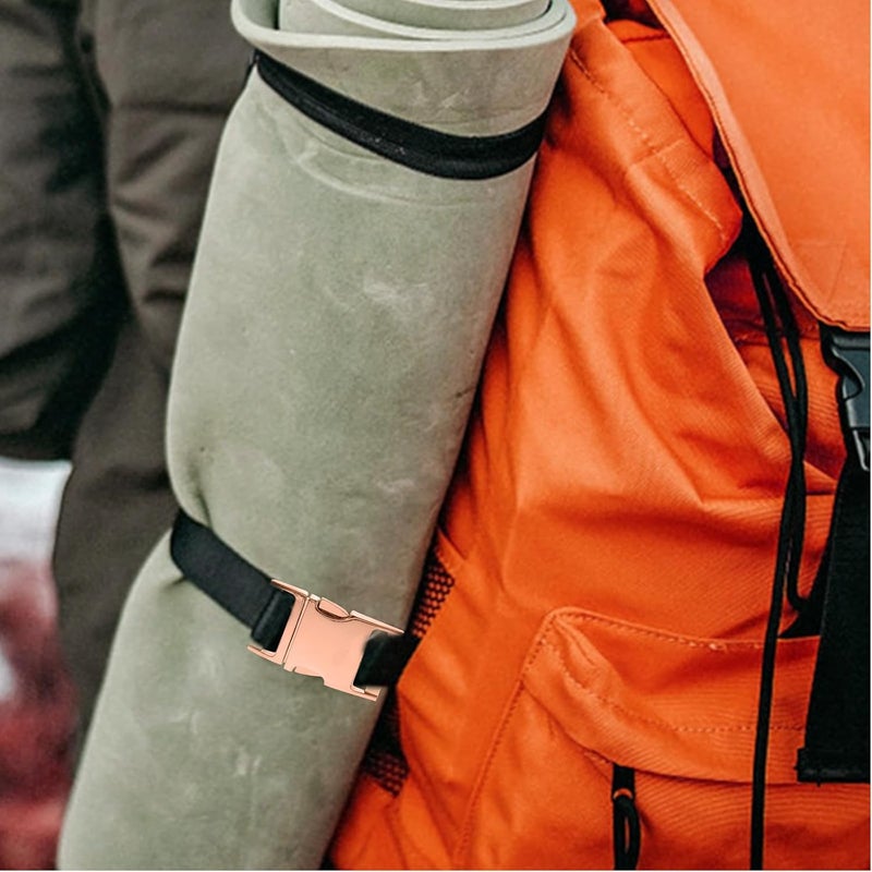 PRETYZOOM 5 Pcs Metal Bag Buckles Quick Release Side Release Luggage Buckles for Backpack Straps and Travel Gear Random Color - Image 4