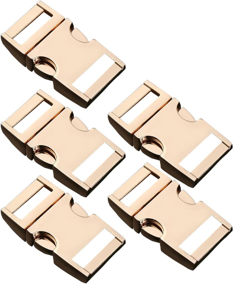 PRETYZOOM 5 Pcs Metal Bag Buckles Quick Release Side Release Luggage Buckles for Backpack Straps and Travel Gear Random Color - Image 1