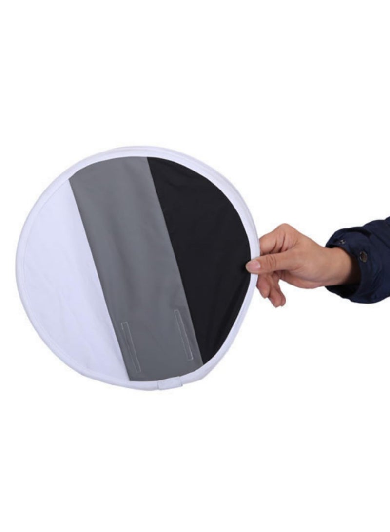 31cm Grey Gray Card Diffuser Softbox for Canon Nikon Sony Speedlight Flash Light White Balance Soft Box with Reflective Panel Photography Lighting Accessories for Studio Outdoor Shooting  - Image 2