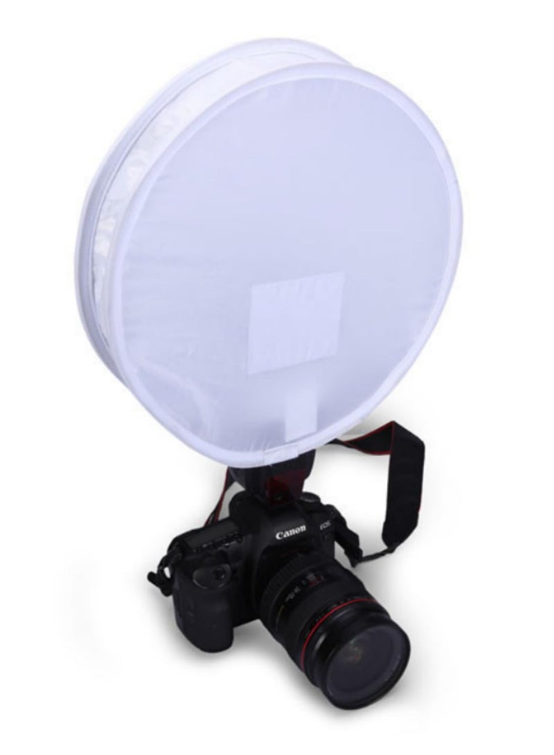 31cm Grey Gray Card Diffuser Softbox for Canon Nikon Sony Speedlight Flash Light White Balance Soft Box with Reflective Panel Photography Lighting Accessories for Studio Outdoor Shooting  - Image 5