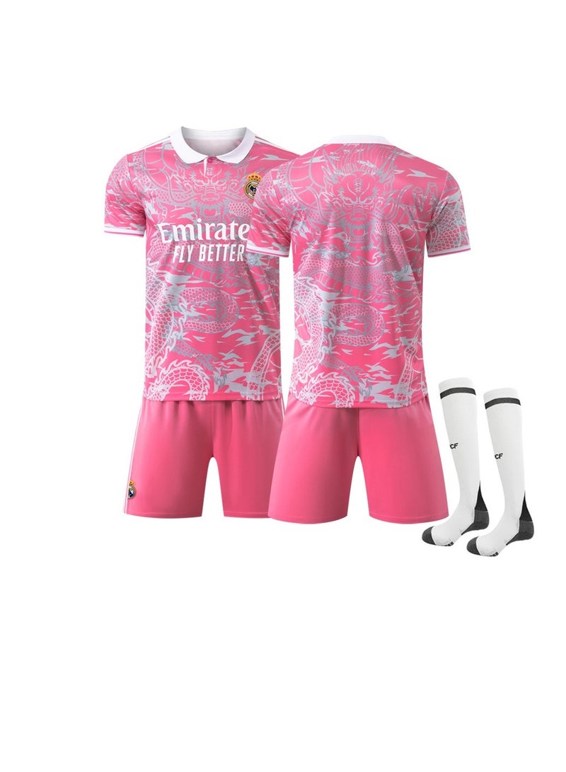 Taiahiro طقم زي كرة القدم للأطفال والبالغين الجديد، قميص رياضي قابل للتنفس سريع الجفاف، زي تدريب للعبة - Image 1