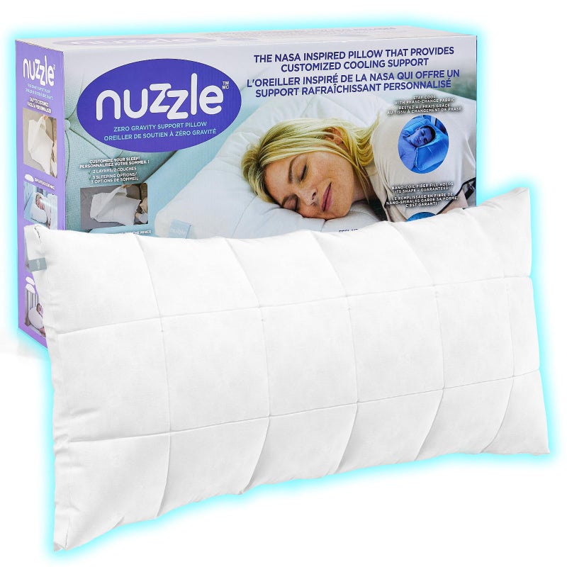 Nuzzle Adjustable Pillow for Side Sleepers Luxury King Size Bed Pillow Hotel Collection  Best Adjust Height Soft Firm Pillow for Back Stomach or Side Sleepers