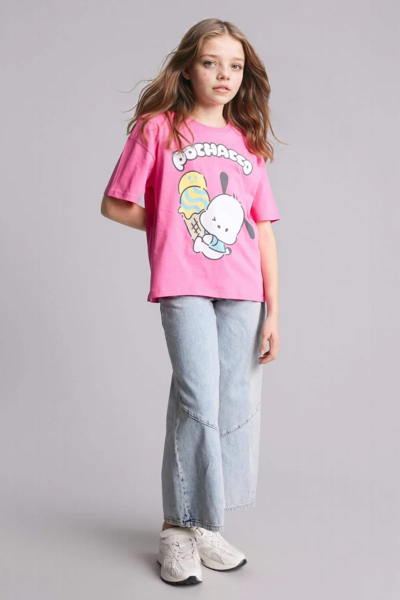 DeFacto Girl Oversize Fit Short Sleeve T-Shirt
