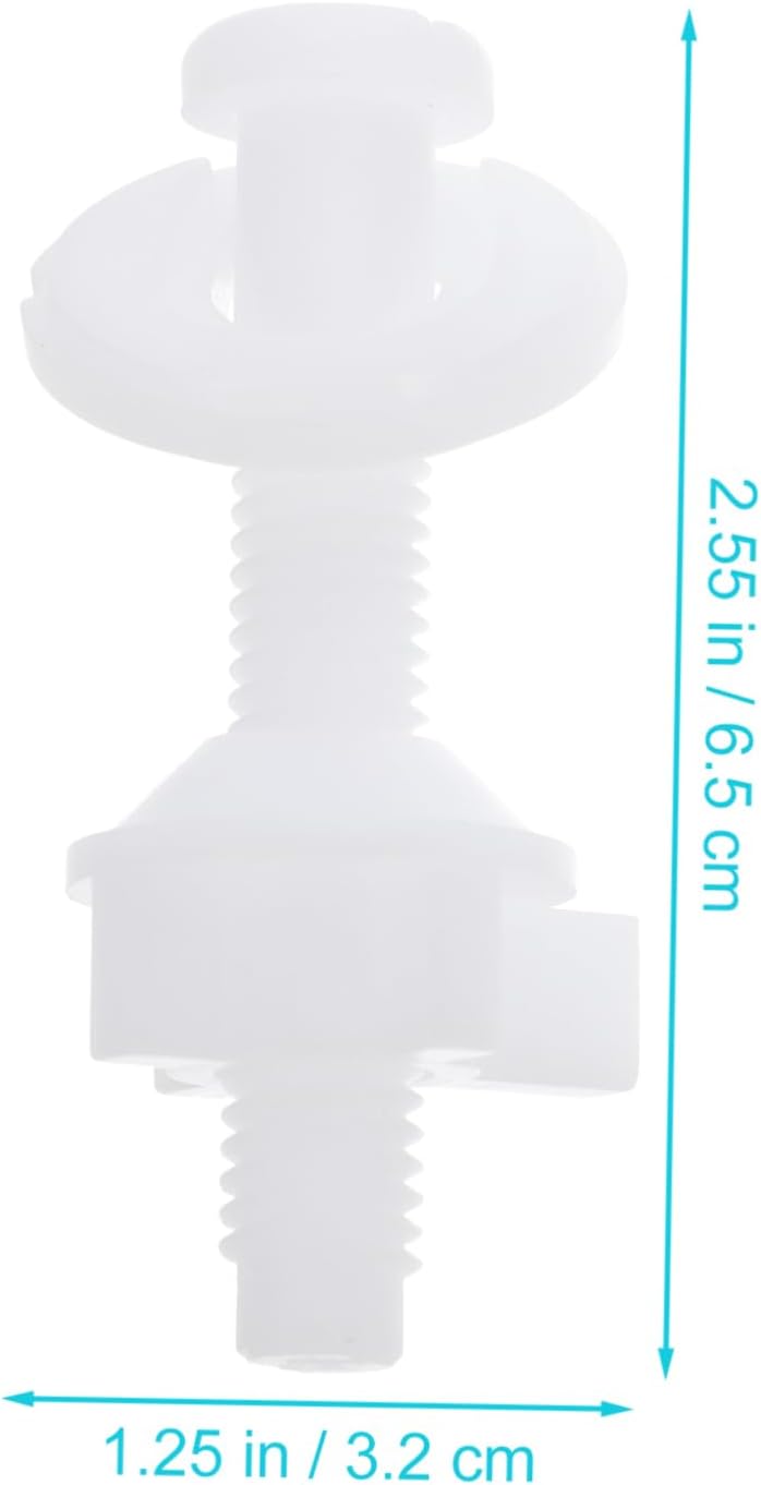 4pcs Toilet Seat Fixing Screws Washers Toilet Lid Bolts for Easy Installation and Replacement - Image 2