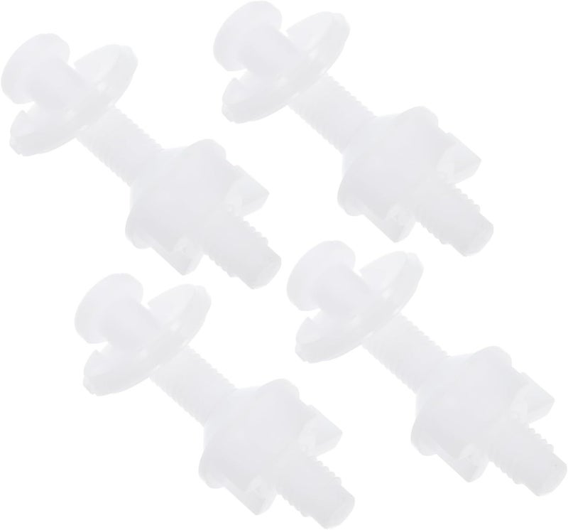 4pcs Toilet Seat Fixing Screws Washers Toilet Lid Bolts for Easy Installation and Replacement - Image 1