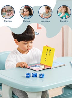 Perfii Toddler Table and Chair Set with Storage, Perfect for Kindergarten, Durable, Easy to Clean, Fun for Activities, Ideal Preschool Furniture  - Image 4