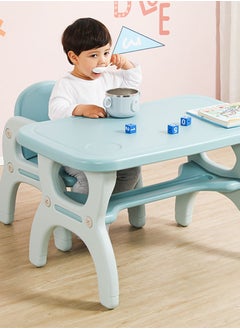 Perfii Toddler Table and Chair Set with Storage, Perfect for Kindergarten, Durable, Easy to Clean, Fun for Activities, Ideal Preschool Furniture  - Image 2