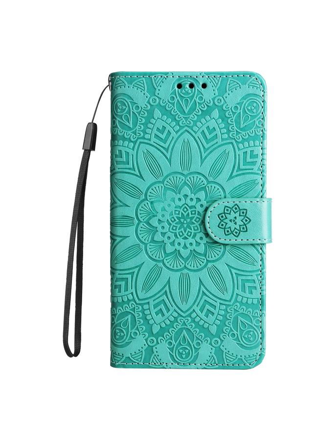 اس-توب جراب لهاتف Samsung Galaxy M34 5G، جراب جلدي منقوش بزهرة عباد الشمس - Image 2