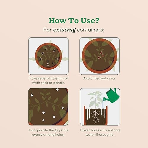 Ugaoo Water Storing Crystals for Plants, Self-Watering Granules, Hydrogel for Plants, Water Retaining Super Absorbent Polymer for Soil Mixing & Hydroponics Gardening (250 gm) - Image 5
