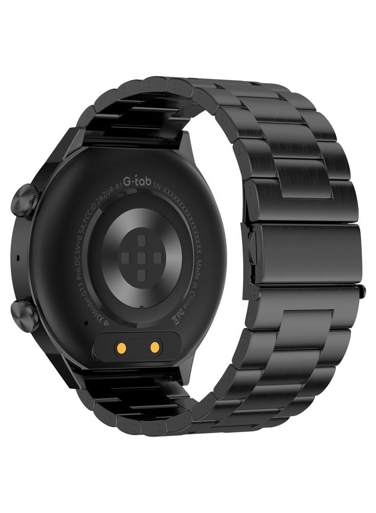 G-Tab GT3 Pro Max Smartwatch – 1.39" Semi AMOLED HD Display, Bluetooth Calling, IP68 Waterproof, Wireless Charging, 300mAh Battery, Health Monitoring, 100+ Sports Modes, One-Click Connect - Image 5