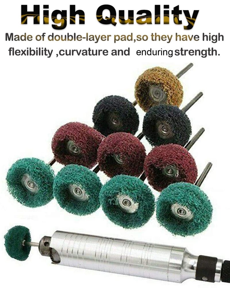 Rocaris 80Pcs 1" (25mm) Abrasive Wheel Buffing Polishing Wheel Set for Rotary Tool… - Image 4