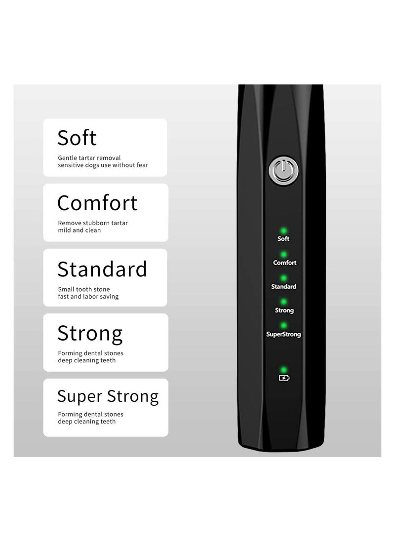 Generic - Ultrasonic Tooth Scaler for Dogs with 5 Modes & LED Lamp, Dog Toothbrush to Remove Stains Calculus, Dog Tooth Brushing kit for Plaque and Tartar Remover, IPX8 Waterproof Dog Teeth Cleaning kit - Image 1