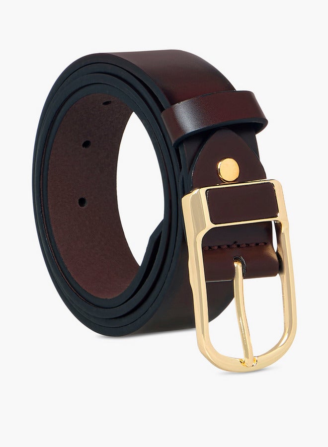 DUCHINI Solid Belt with Pin Buckle Closure - Image 1