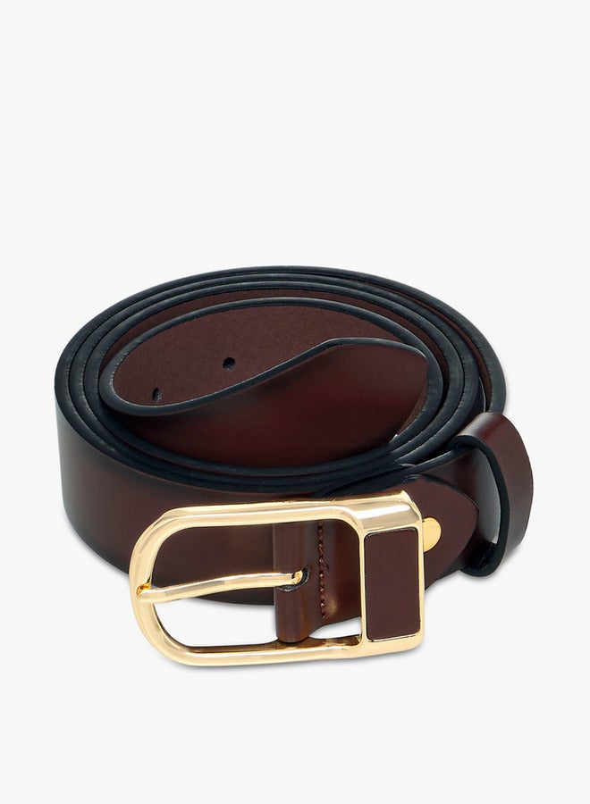 DUCHINI Solid Belt with Pin Buckle Closure - Image 2
