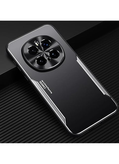 Case Compatible with Honor Magic 7 Pro Case, TPU Frame Frosted Back Cover Metal Camera Lens Protection Anti-Fingerprint Shockproof Protective Cover for Honor Magic7 Pro