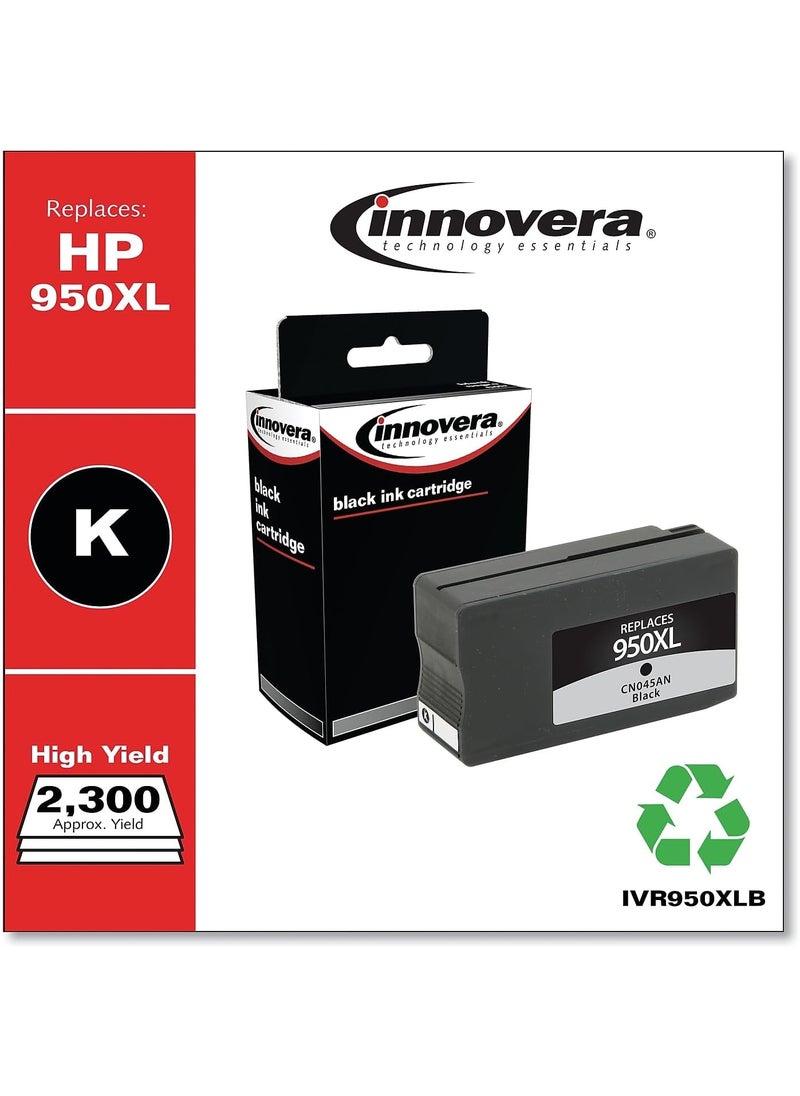 Innovera Innovera IVR950XLB Remanufactured HighYield Ink 2300 PageYield Replacement for HP 950XL  Black  - Image 2
