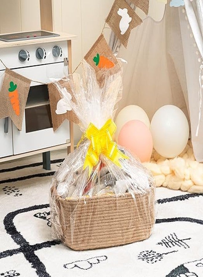 Nefity Decorative Cotton Rope Storage Basket with Lid, Animal Design, Beige and Red, Handwoven Organiser Box for Home (Beige organise) - Image 3