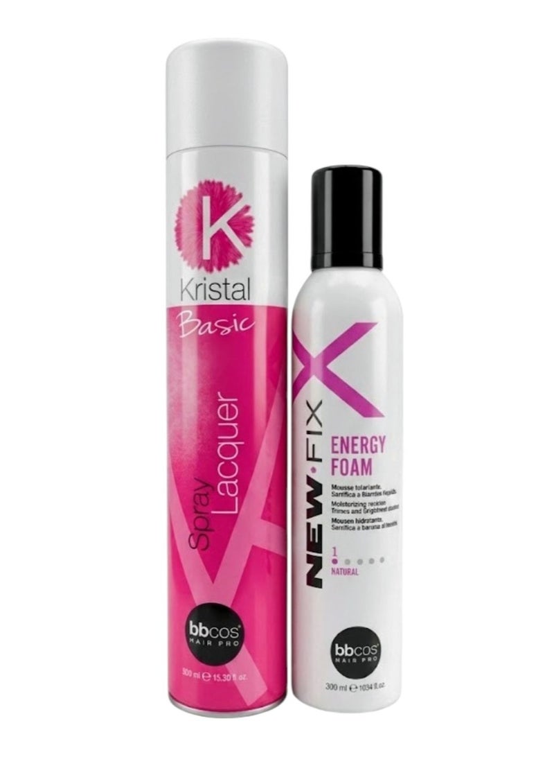 Italian Hairspray 500ml With Foam 300ml