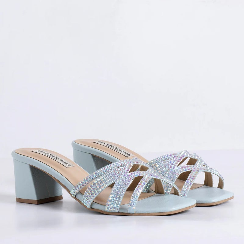 Crystalicious Asin 2.0 Hand-Crafted Women Rhinestones Heels Comfortable Soft All-Day Wear For For Parties Weddings - Image 2