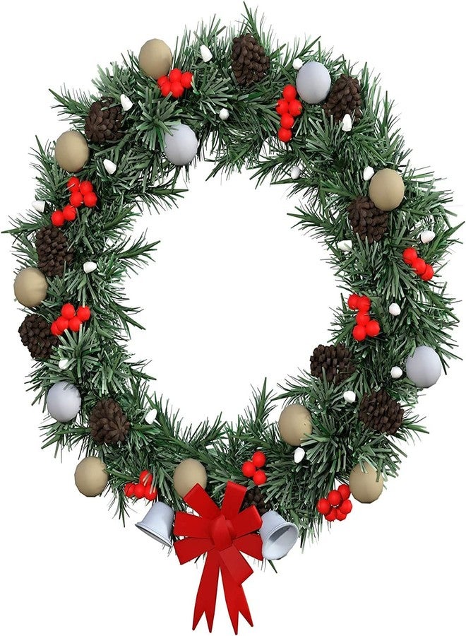 MixTeach 20 Pieces Large Hanging Round Wreaths 12Inch Cardboard Wreath Rings for DIY Crafts Paper Round Circle Christmas Hanging Ornaments Decorations with Hole Twine for Wedding Christmas Valentines Day Decor - Image 4