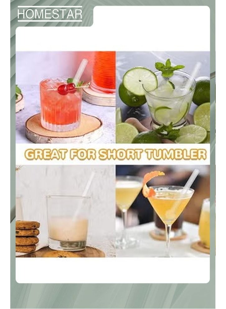 HOMESTAR 2Pcs Pink Glass Tubes, Suitable for Juice, Drink, Coffee, Milk Tea Stirring, Essential, For Home, Outdoor and Camping - Image 5