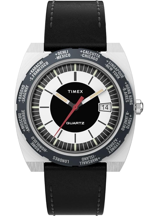 TIMEX Men Analogue Quartz Watch With Leather Strap Tw2V69500 - Image 1