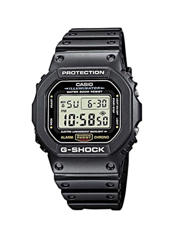 كاسيو ساعة يد رقمية مقاومة للماء طراز DW-5600E-1VDF رجال - Image 1