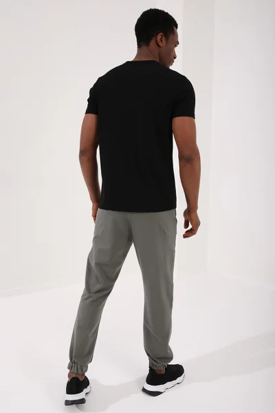 Tommy Life Black Men's Basic Short Sleeve Standard Mold V-Neck T-Shirt - 87912