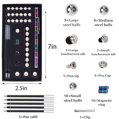 Jopstacext Fidget Pen Cool Toys Desk Toys Multifunctional Deformable Writing Pen Basket Stuffers Gadgets Gift for Kids Adults BigBlue - Image 5