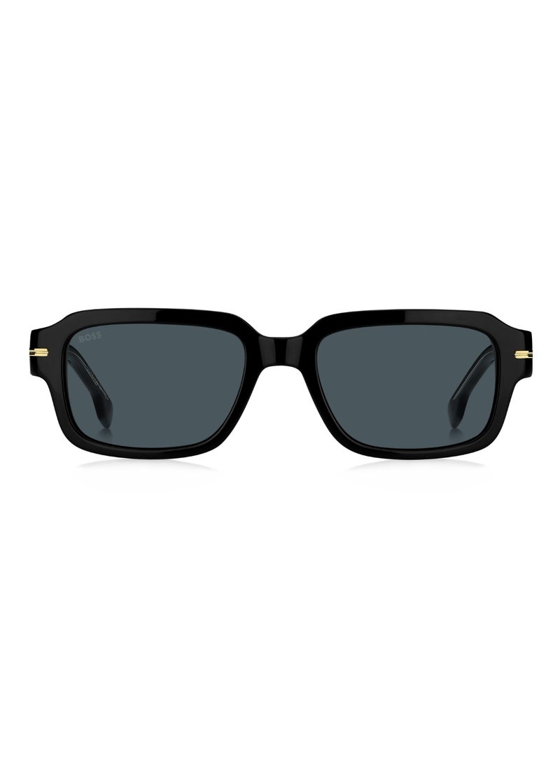 BOSS Men's UV Protection Sunglasses Boss 1596/S Black 37 - Lens Size: 53 Mm - Image 3