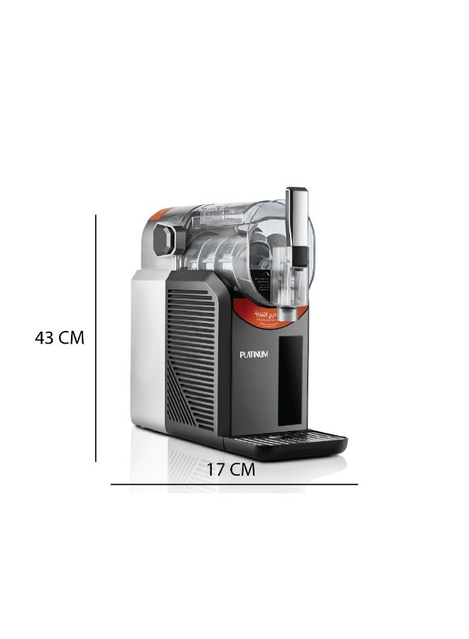 Platinum SM-X100 Slushy Maker 2 Liter, 8 Pre-Set Programs, LED Touchscreen, 200 Watt - Grey - Image 2