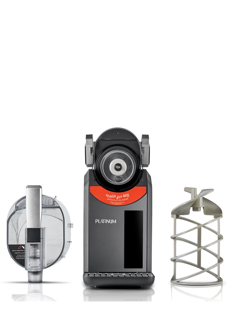 Platinum SM-X100 Slushy Maker 2 Liter, 8 Pre-Set Programs, LED Touchscreen, 200 Watt - Grey