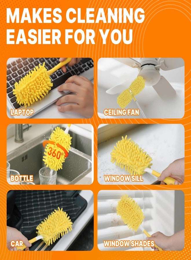 BEVAUEG Reusable Duster Refill Compatible with Swiffer Hand Duster, 360 Heavy Duty Duster Refills, Microfiber Washable Dusters Refills for Swiffer Duster Extended Handle, 4 Pack (Handle is Not Included) - Image 5