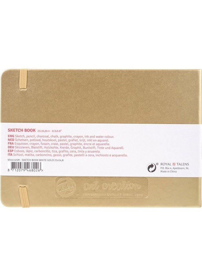 Talens Art Creation Sketchbook White Gold 21X15CM 140GR 80 Sheets  - Image 2