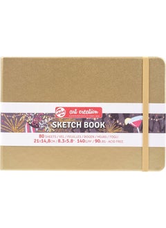 Art Creation Sketchbook White Gold 21X15CM 140GR 80 Sheets