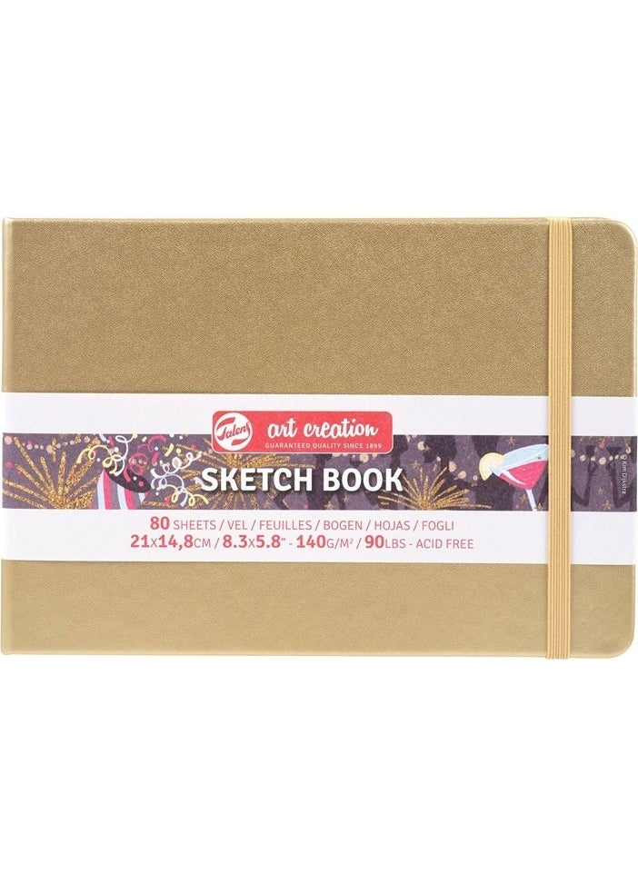 Talens Art Creation Sketchbook White Gold 21X15CM 140GR 80 Sheets  - Image 1