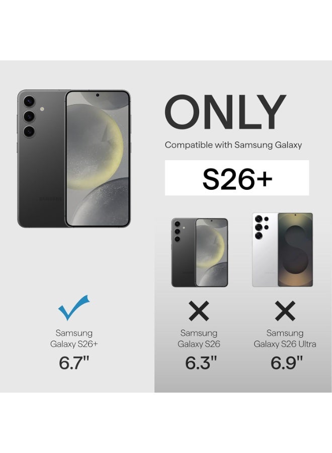 pitaka for S26 Plus Case, 6.7 Inch, Compatible with MagSafe, Ultra-Slim Samsung Galaxy S26 Plus Case with Aaron Button, 600D Aramid Fiber Woven [Edge Case - Black/Grey] - Image 5