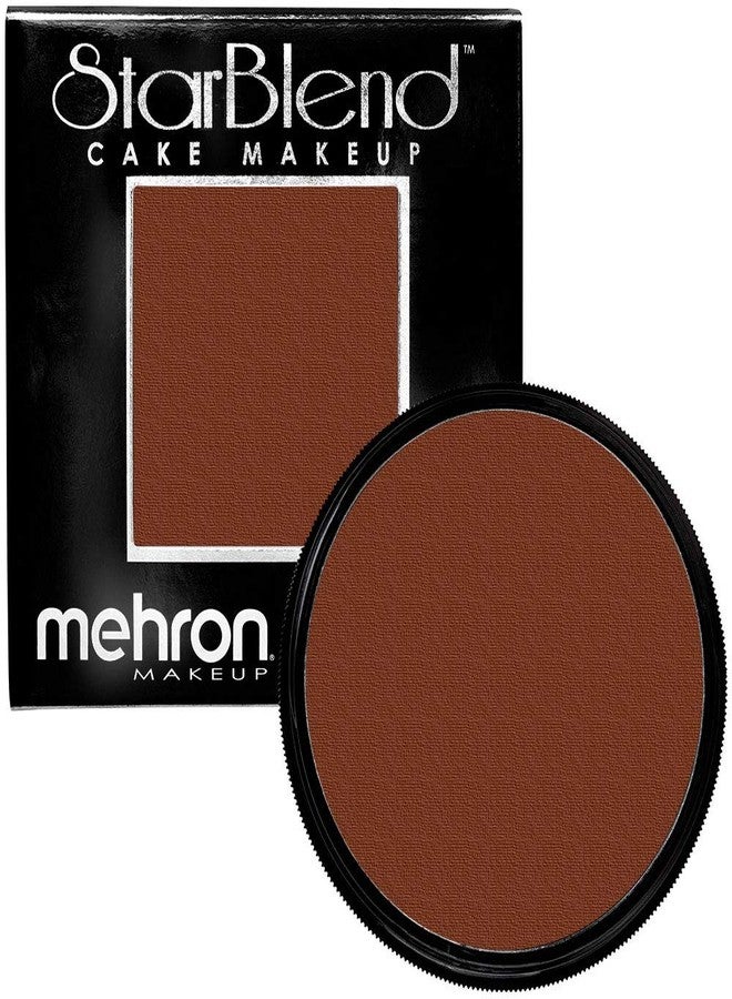 Mehron Makeup StarBlend Cake Makeup | Wet/Dry Pressed Powder Face Makeup | Powder Foundation | Sable Brown Face Paint & Body Paint 2 oz (56g) - Image 1