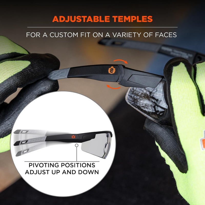 Ergodyne Skullerz Dellenger Adjustable Safety Glasses z87 - Image 5