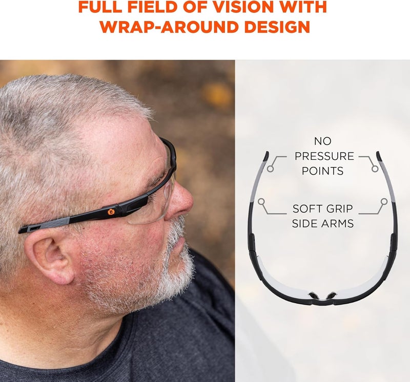 Ergodyne Skullerz Dellenger Adjustable Safety Glasses z87 - Image 4