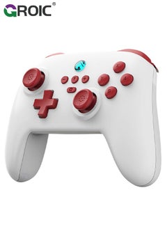 GROIC Switch Controllers Compatible Switch/Lite/OLED with 6-axis Motion Control and Rumble Vibration,Turbo, ALPS Joysticks, Wireless Controller Hall Effect Sensing Joystick  - Image 1