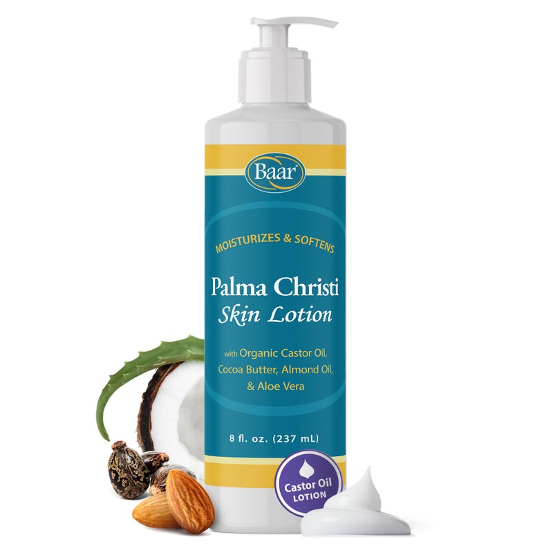 Baar Palma Christi Skin Lotion - Castor Oil, Cocoa Butter, & Aloe Vera, 8 fl. oz. - Image 1