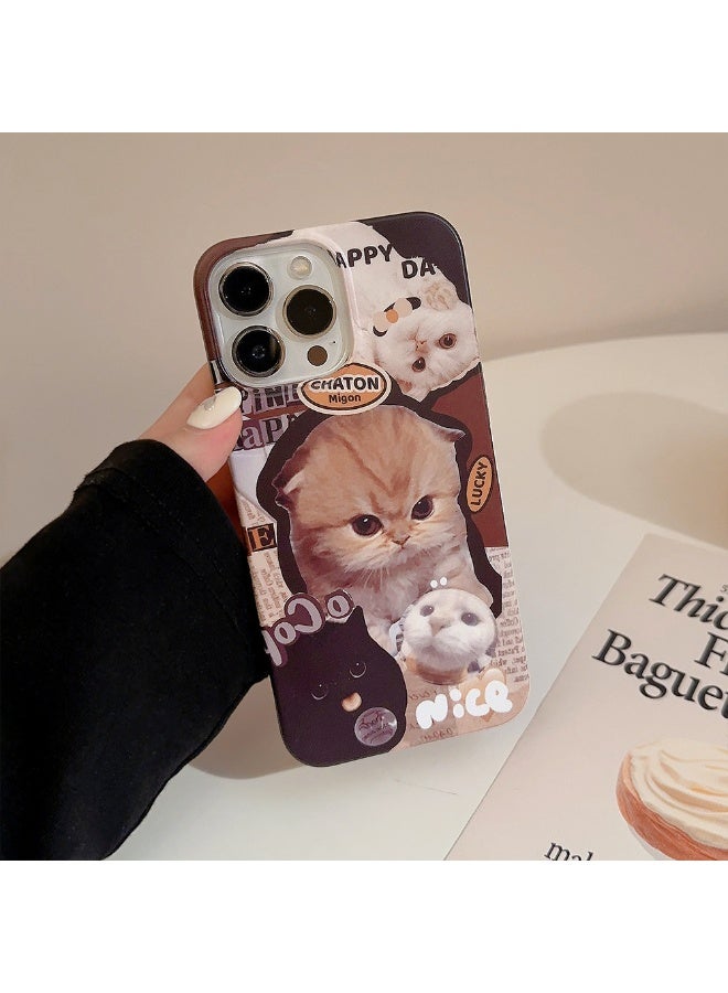 NIBEMINENT Cute And Playful Little Kitten Protective TPU Case Cover For iPhone 16 Pro Max - Image 2