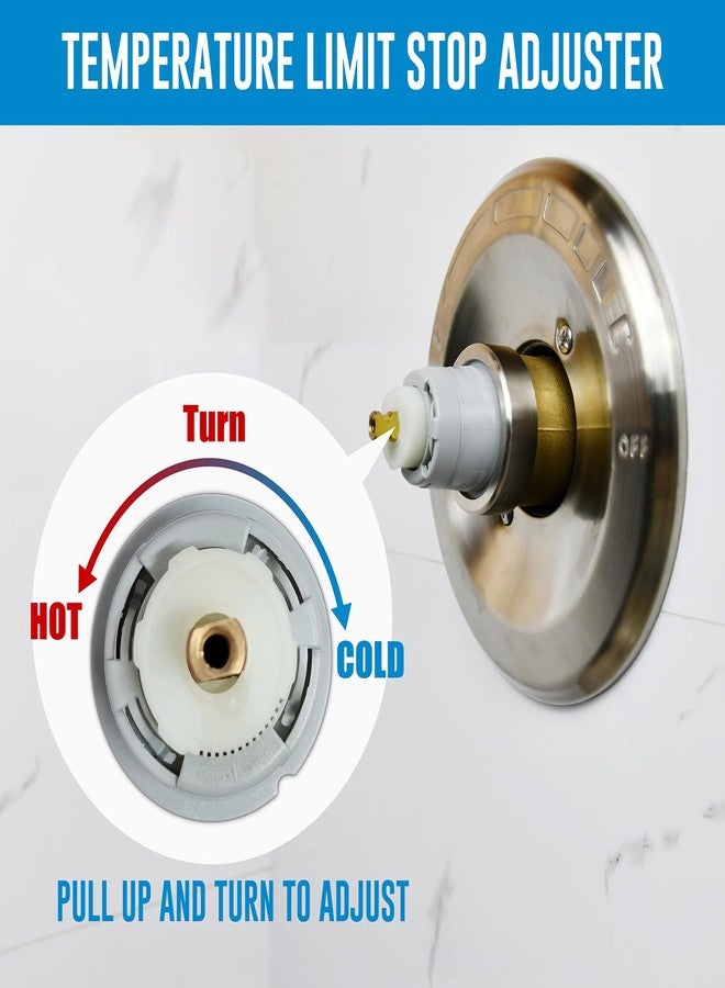 Ahenbal RP46074 Shower Valve Cartridge Replacement for Delta 13/14 Series Single-Handle Shower Faucet, Universal Shower Valve Cartridge Repair Assembly, Replacement Monitor Cartridge Parts - Image 5