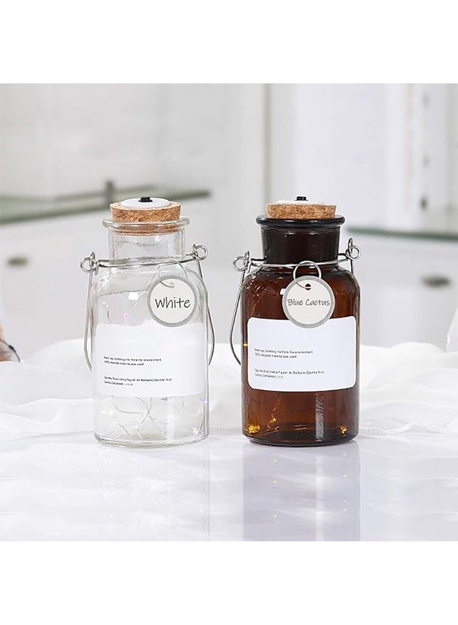 50 Pcs Key Tags 1 Inch White Paper Labels Writable Round Plastic Key Chain Tags with Split Rings Sturdy Lightweight Item Identifiers - Image 5