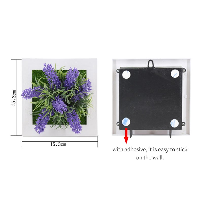 Artificial 3D Wall Hanging Plants: Premium Vivid Realistic Design - Low Maintenance Dual-Use Decor for Indoor Outdoor Home Office Garden Wedding Holidays - Image 3