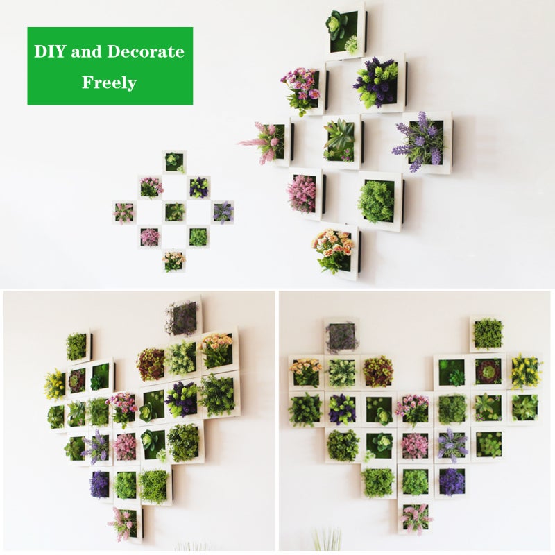 Artificial 3D Wall Hanging Plants: Premium Vivid Realistic Design - Low Maintenance Dual-Use Decor for Indoor Outdoor Home Office Garden Wedding Holidays - Image 2