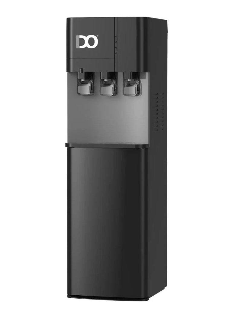 IDO - IDo Dispenser, 3 Tap Top Loading Water Cooler with Refrigerator (Cold_Light_Hot) Black, Energy Saving - Child Lock Included WD201FC-BK - Image 1