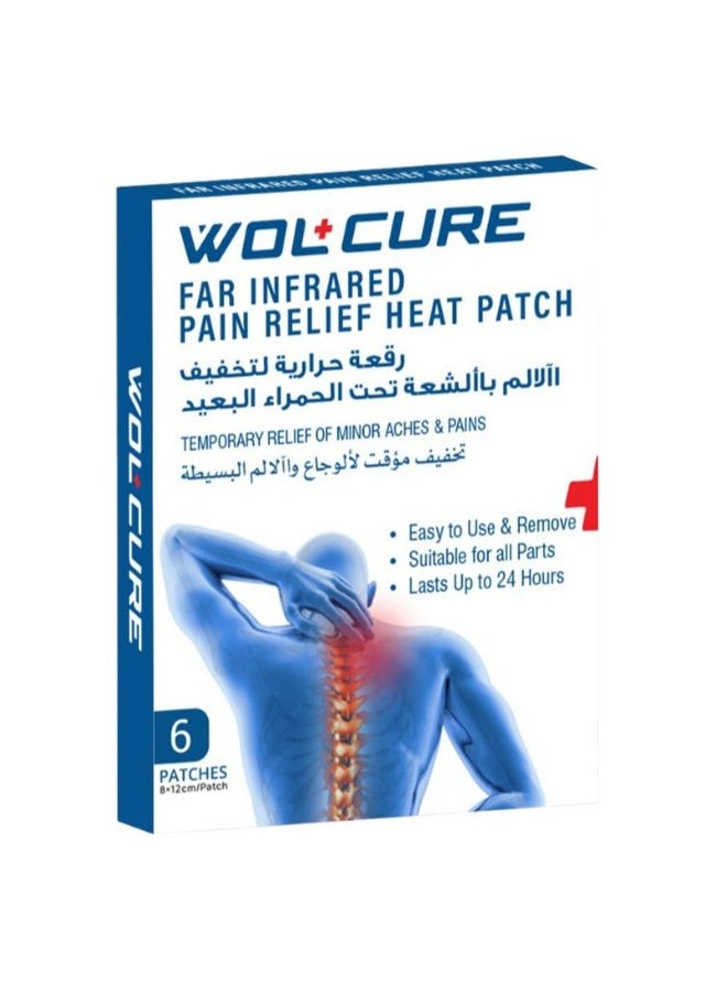 Wolcure Far Infrared Pain Relief Heat Patch, Pack of 6's - Image 1