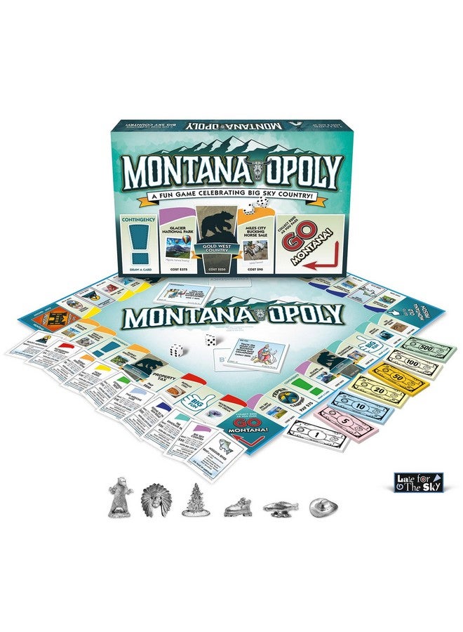 Late For The Sky: Montana-Opoly - State Themed Family Board Game, Opoly-Style Game Night, Traditional Play Or 1 Hr Version, Ages 8+, 2-6 Players - Image 2